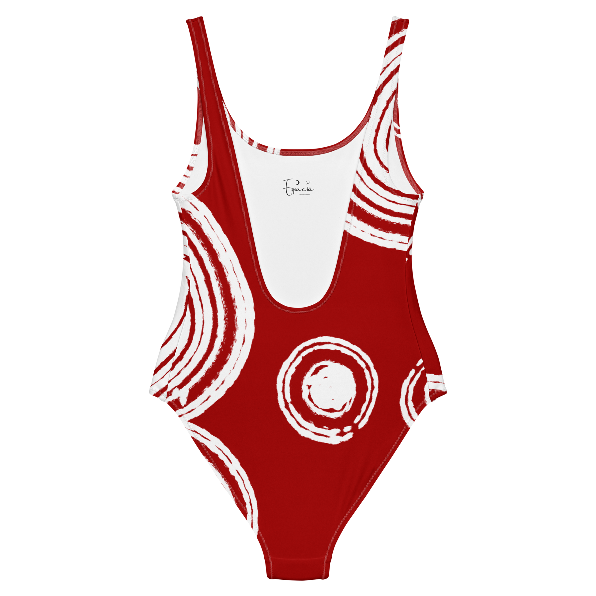 One-Piece Red Loop Swimsuit