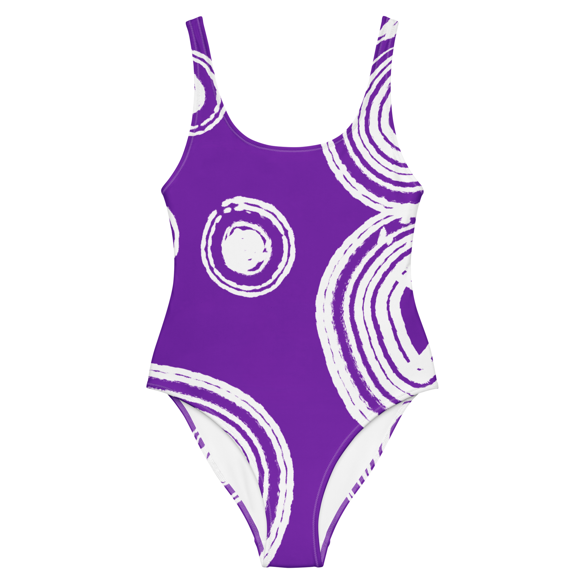 One-Piece Purple Loop Swimsuit