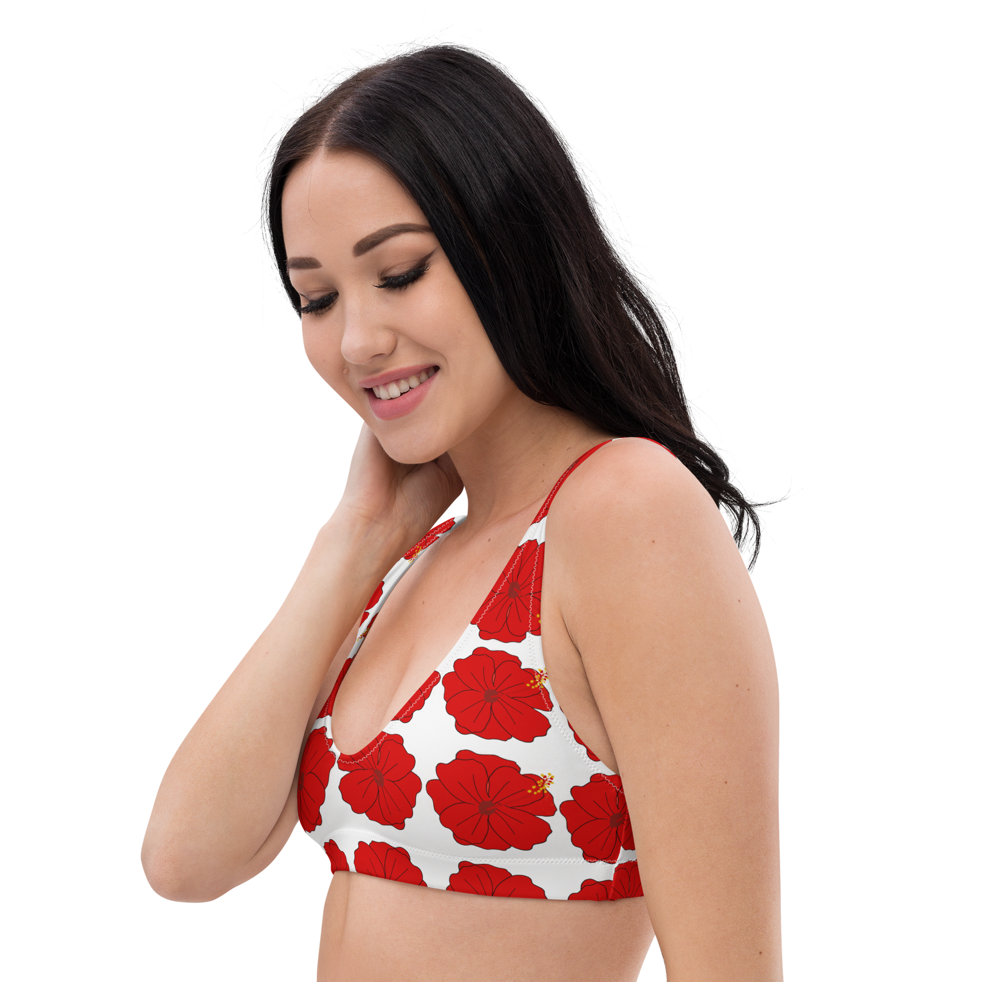 La Amapola Flower padded bikini top