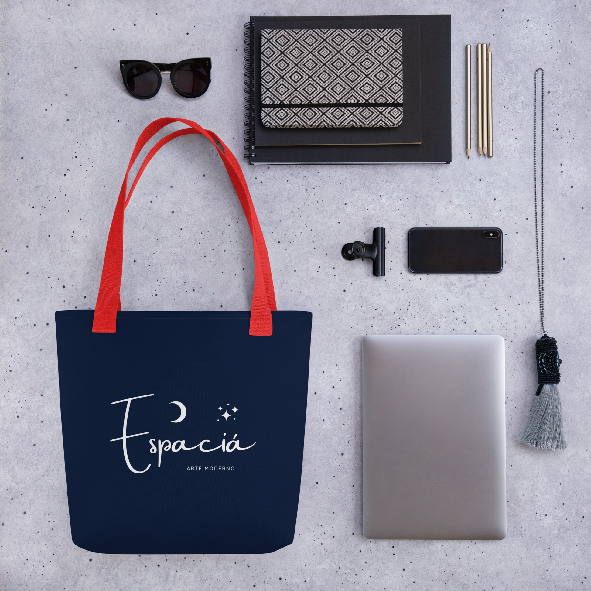 Blue Marine Tote bag with Logo