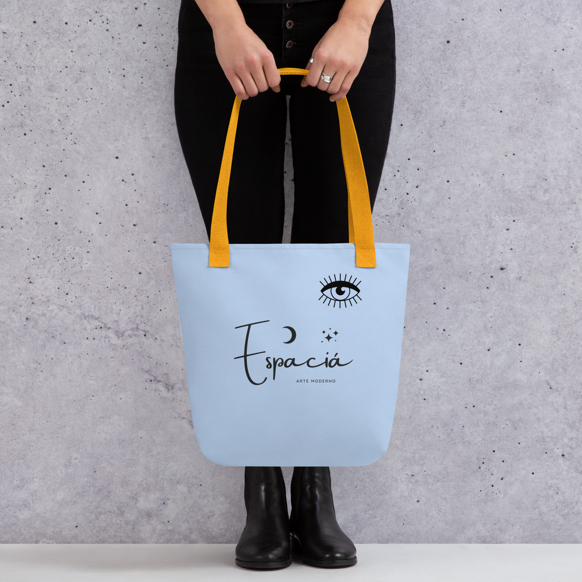 Clean Blue Tote bag with Logo