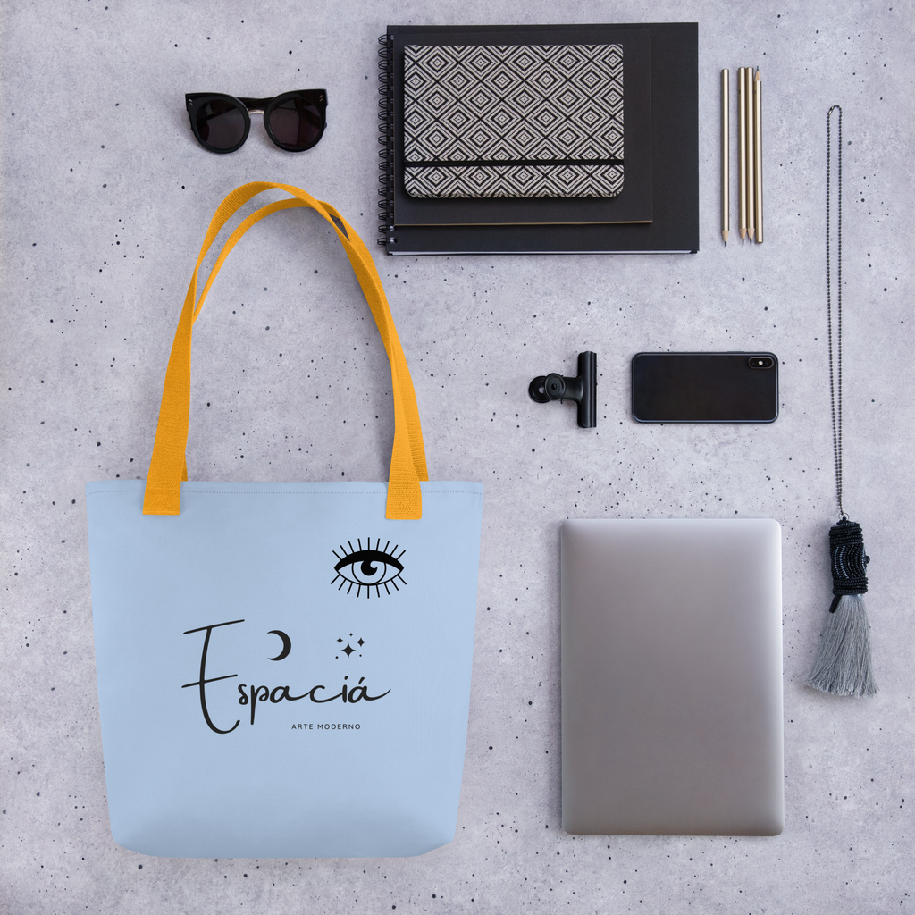 Clean Blue Tote bag with Logo