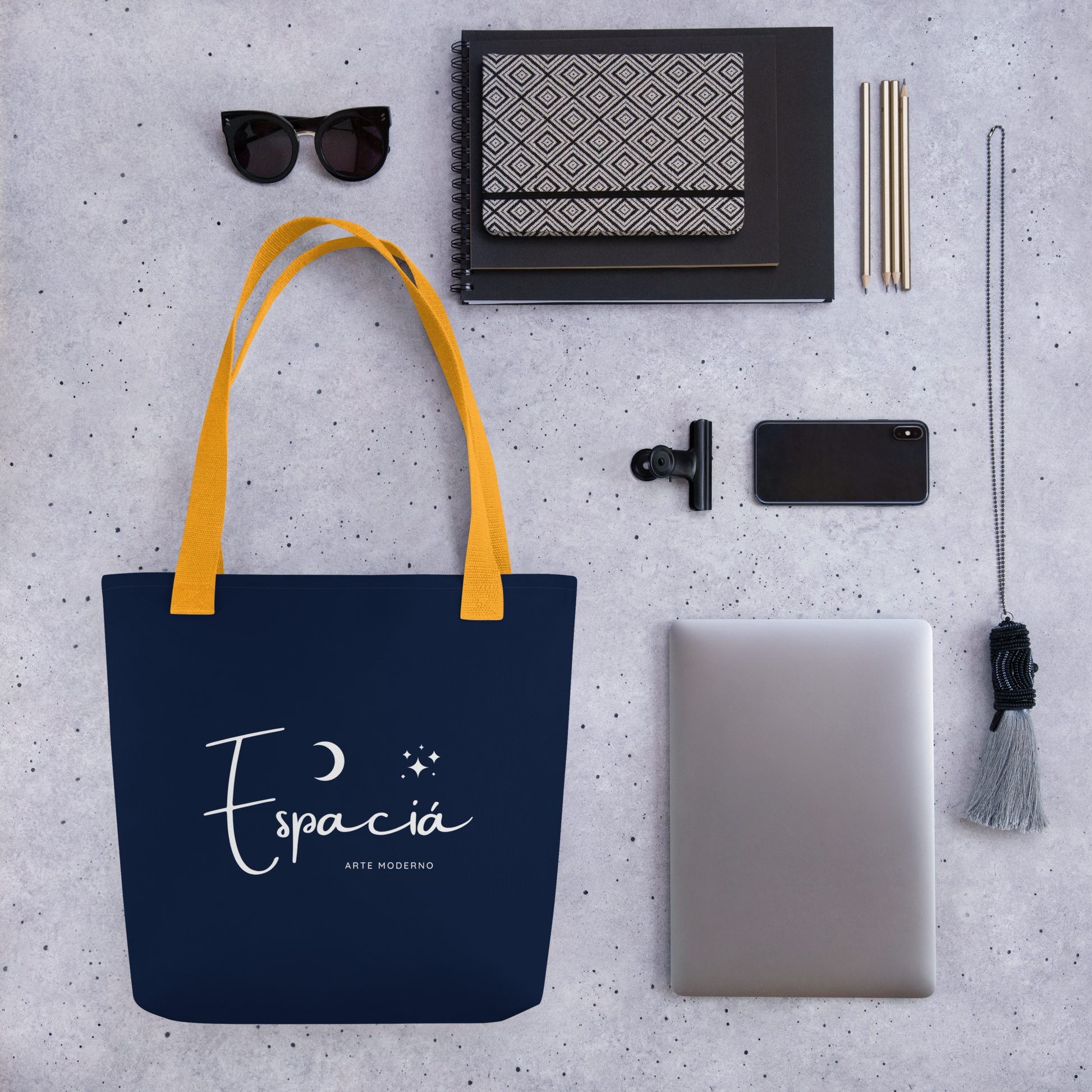 Blue Marine Tote bag with Logo